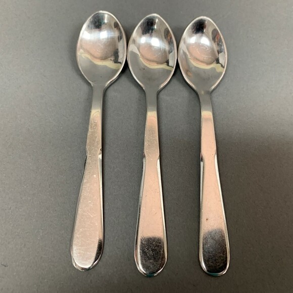 Inox Baby Dessert Spoons Lot of 3 - Picture 3 of 7